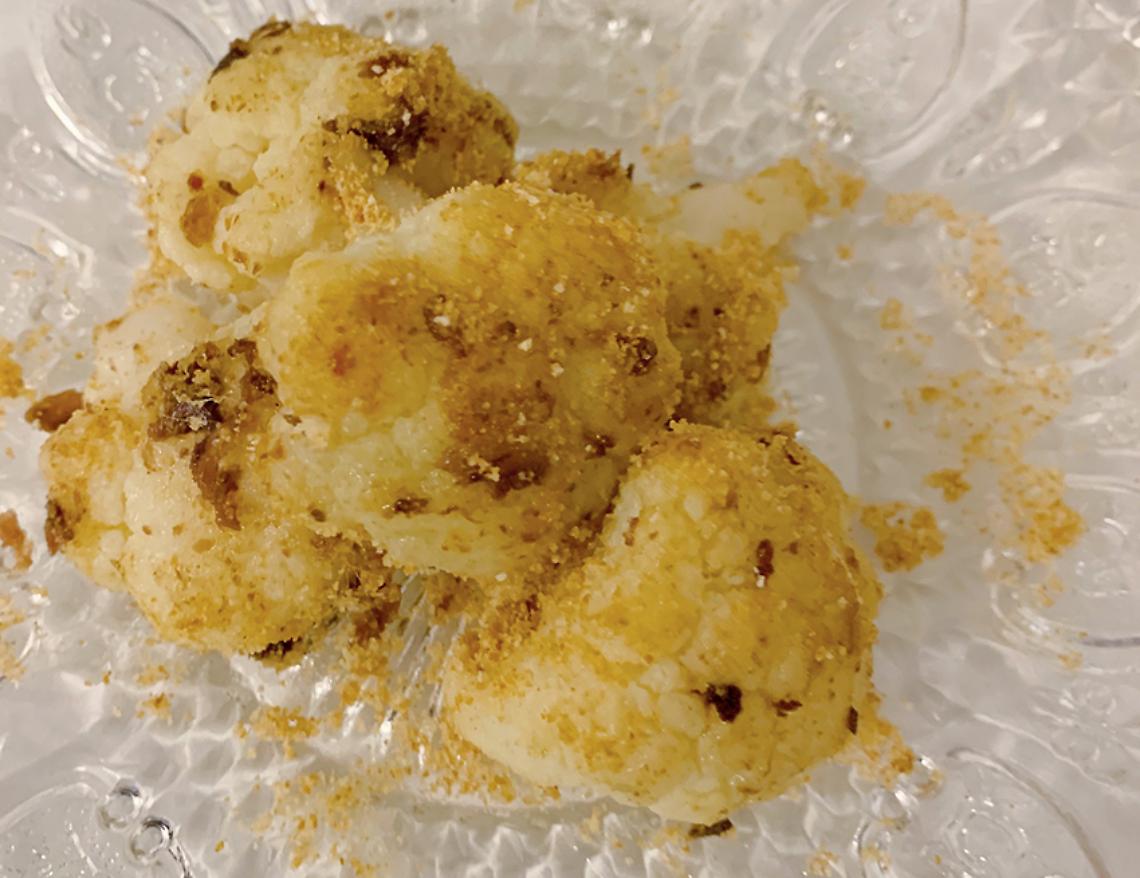 Cavolfiore, acciughe e pan grattato