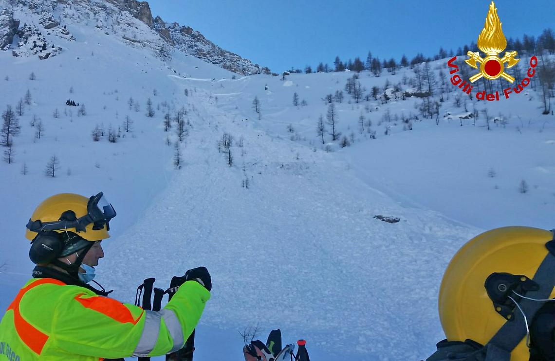 La valanga al colle della Gardetta