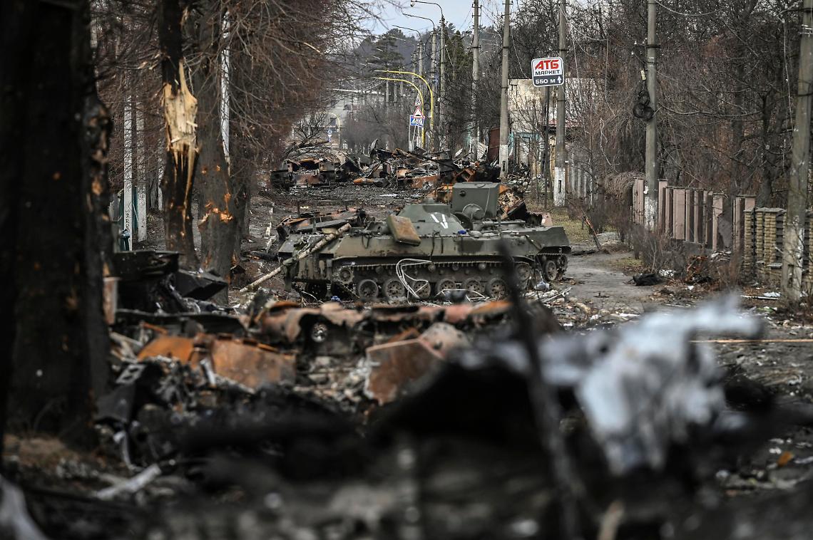 Guerra Ucraina Macerie Carroarmato Afp