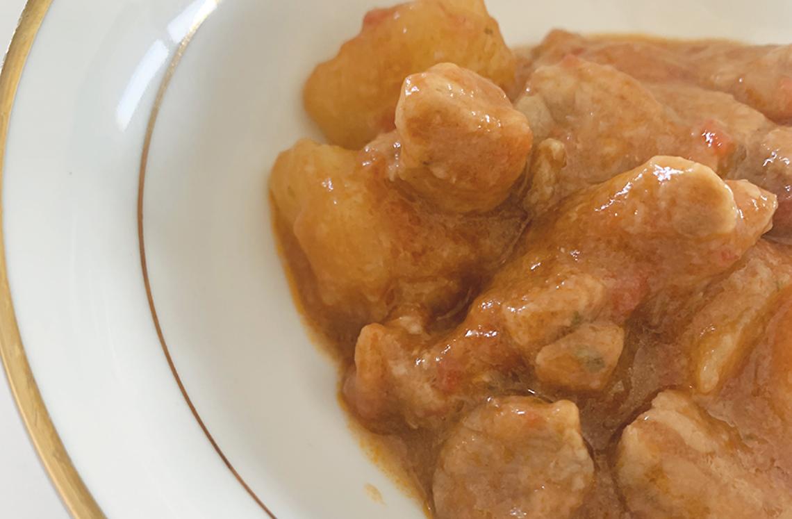 Spezzatino Veloce Con Cipollotti E Patate