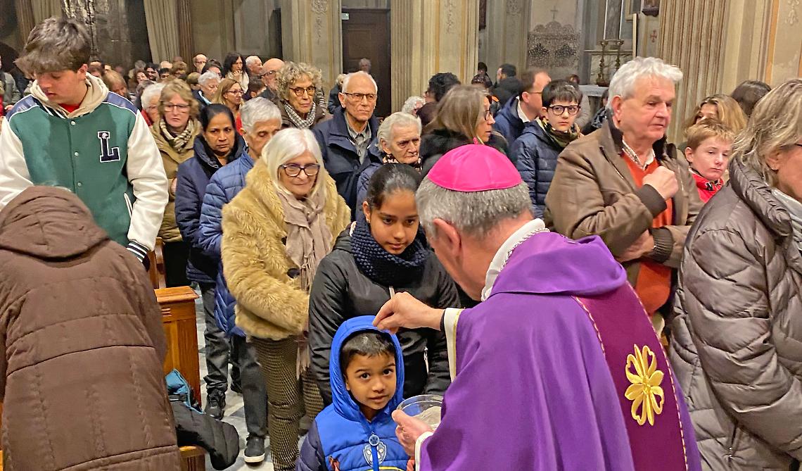 Il “Mercoledì delle ceneri” apre la Quaresima: messa con il vescovo nella parrocchia del Ferrone