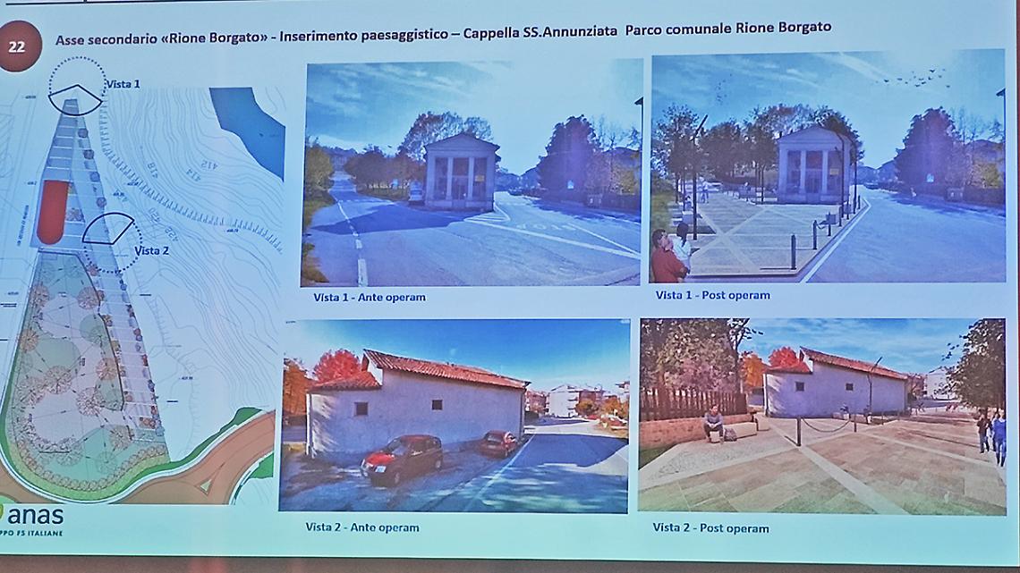 viabilità borgato realizzata bretella