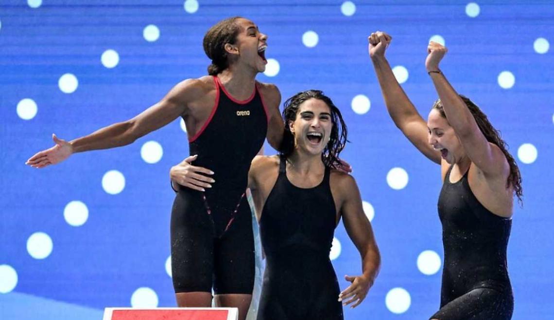 Mondiali di nuoto: record italiano Sara Curtis con la staffetta 4x100 a Singapore
