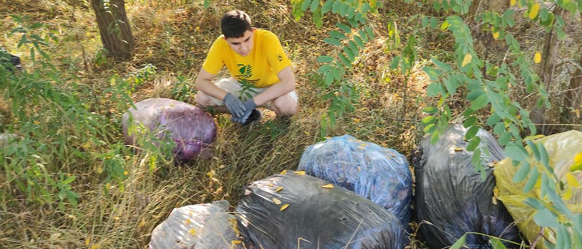 Volontari recuperano 20 sacchi di rifiuti abbandonati lungo la strada