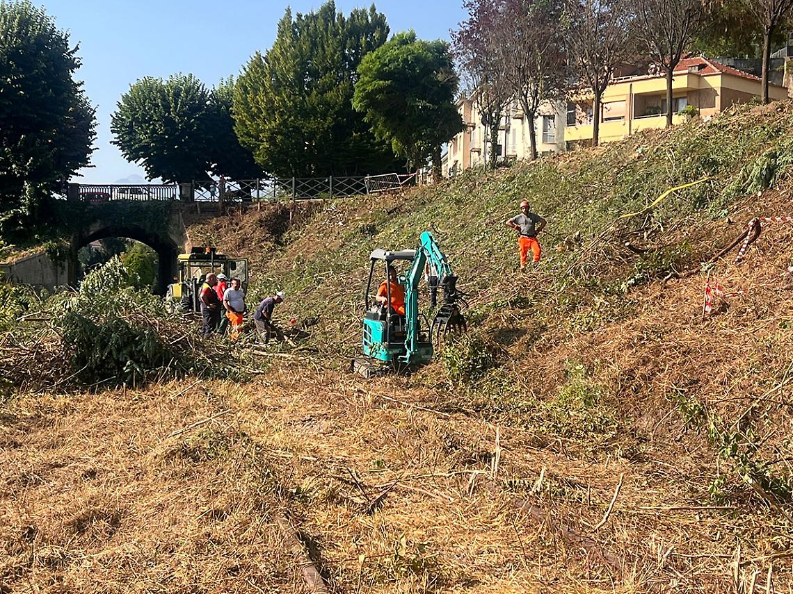 La "giungla urbana" lungo l'ex ferrovia, atto secondo: si completa l'intervento di pulizia