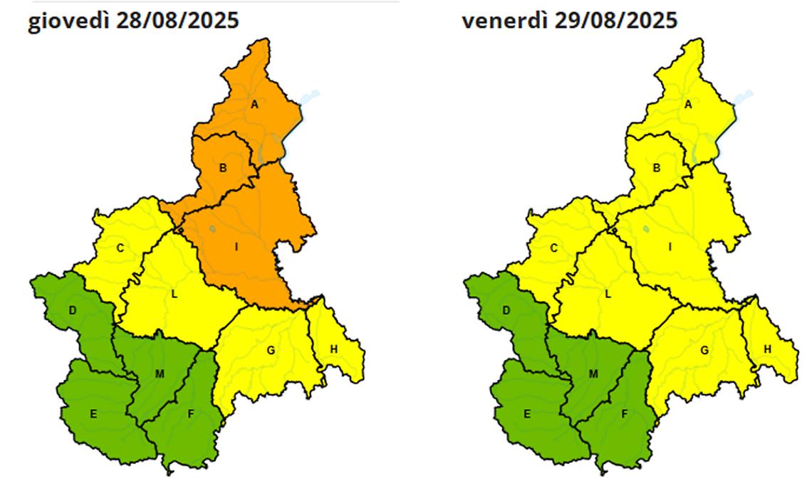 ALLERTA METEO: situazione critica nel Piemonte nord, a sud cessa il rischio