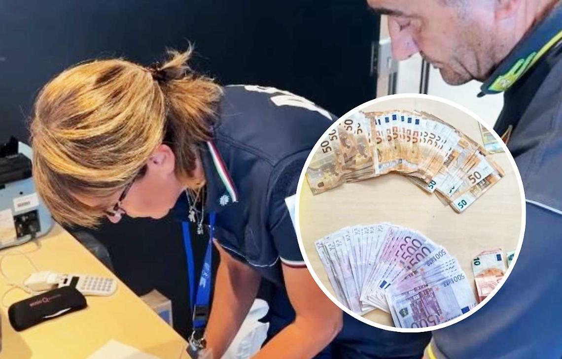 Fermato con 25mila euro in aeroporto,  paga subito la maxi sanzione agevolata