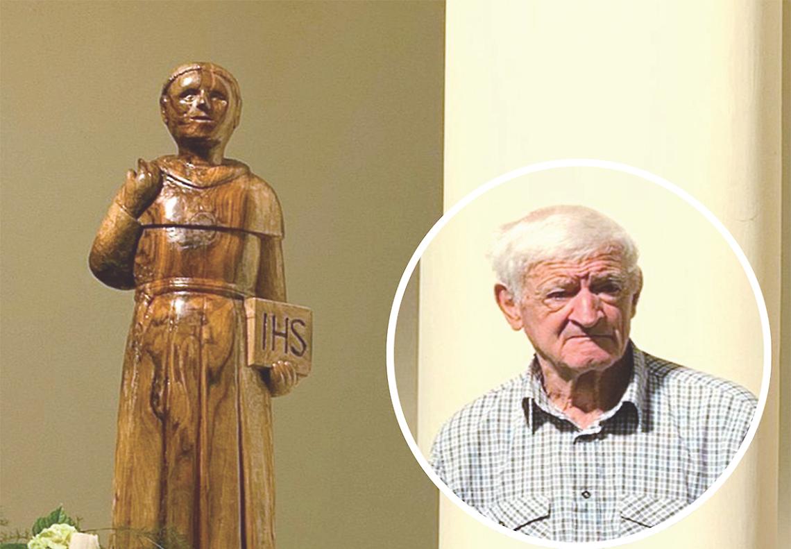 Un anno di lavoro, 160 cm di arte e devozione: la nuova opera dedicata a San Bernardino conquista fedeli e curiosi