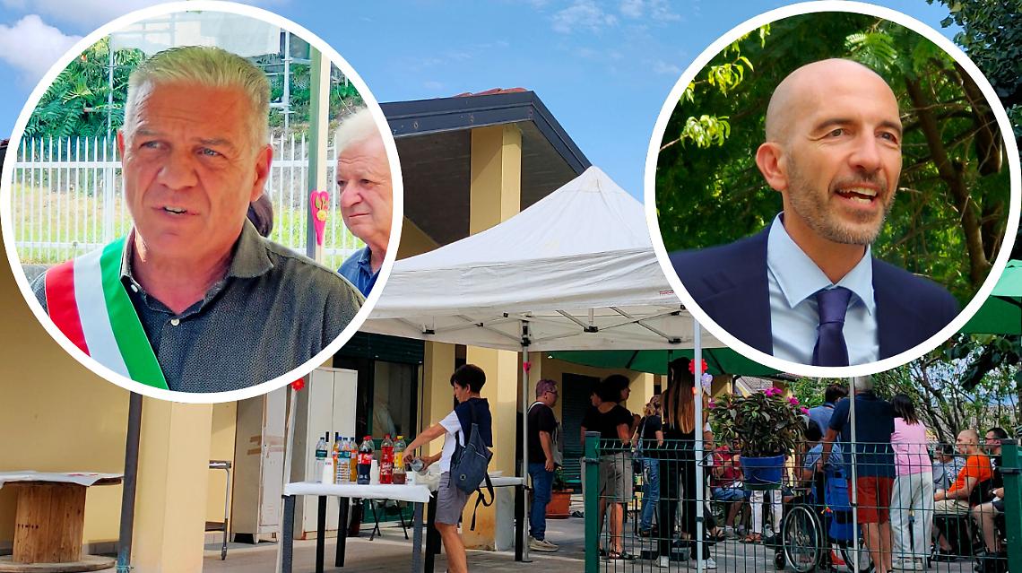 A sinistra il sindaco Roberto Murizasco, a destra il direttore del CSSM Valerio Giovanni Lantero