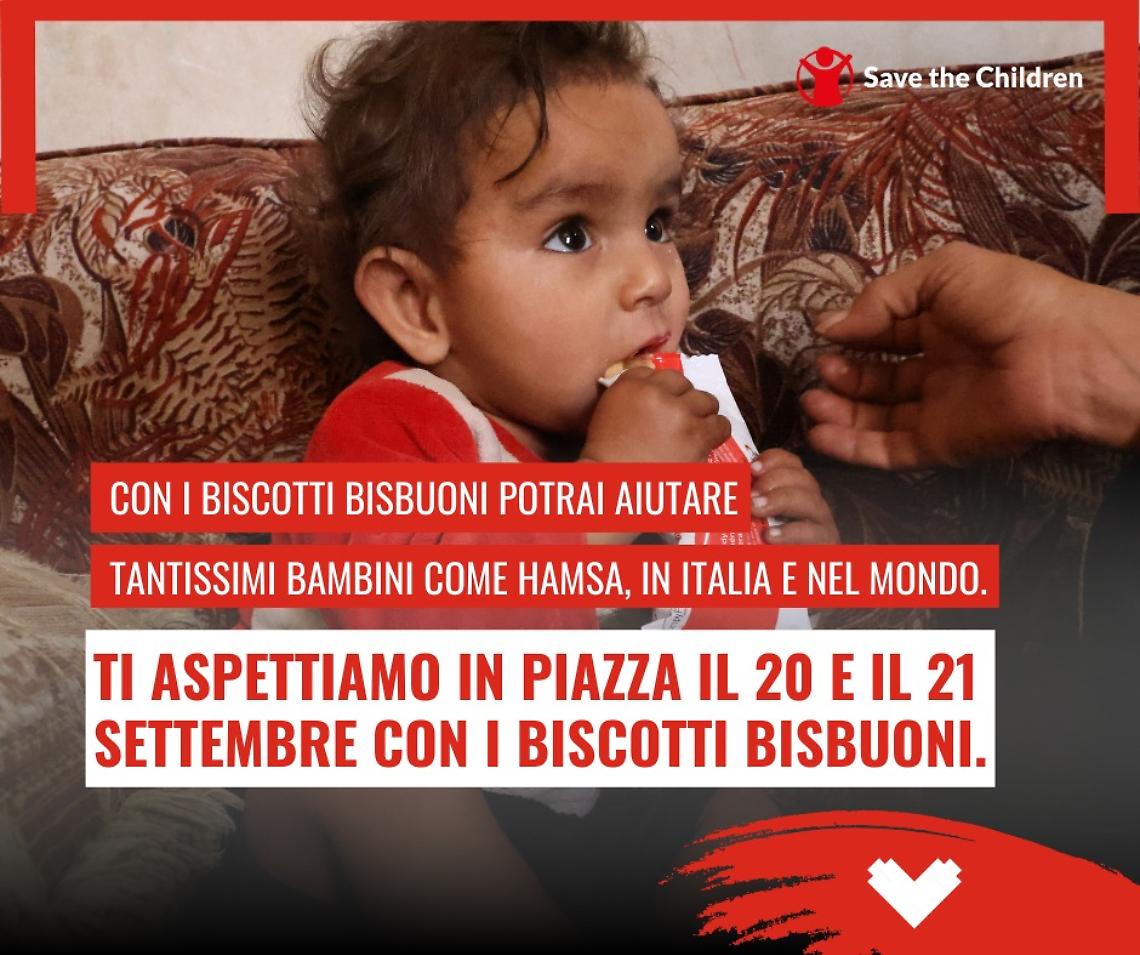 Con Save the Children per cambiare il mondo... un biscotto alla volta