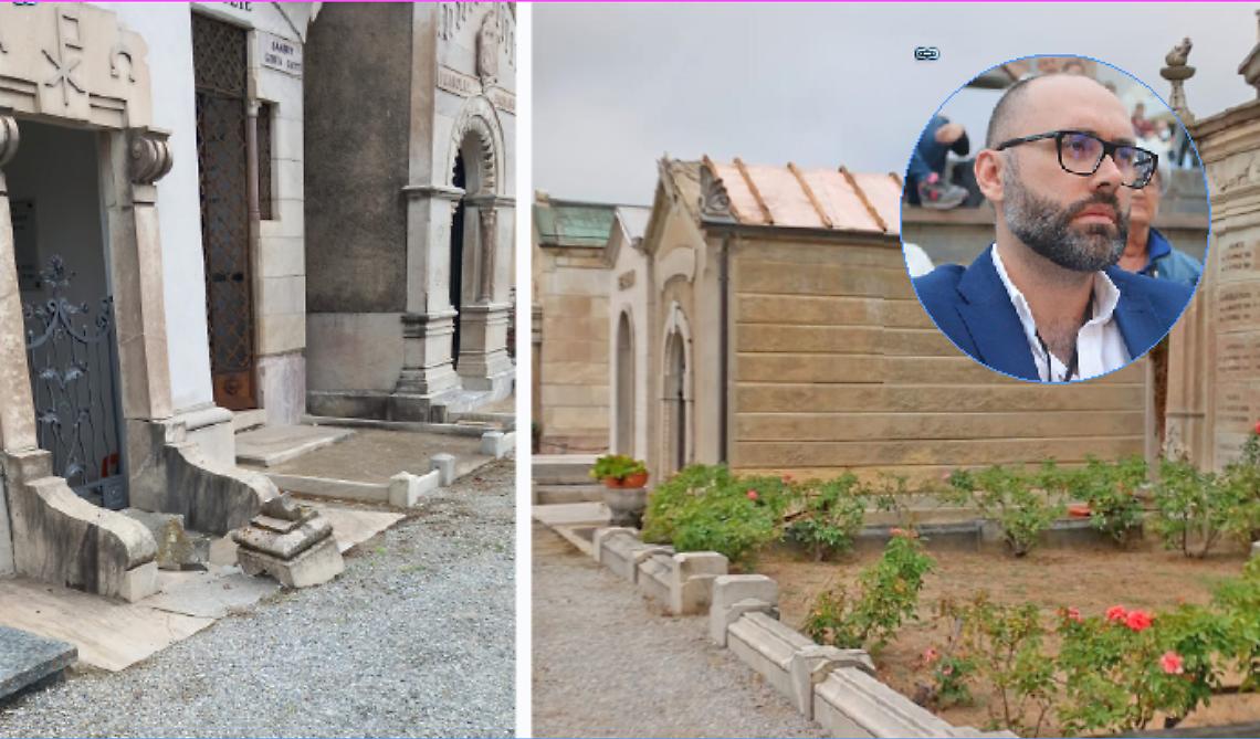 Furti e danneggiamenti al cimitero urbano: «Un’azione intollerabile»