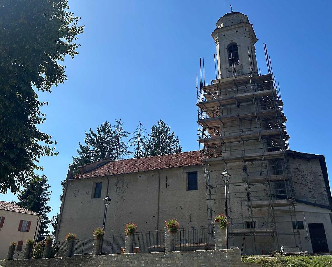 Paroldo, al via il restauro del campanile di San Martino
