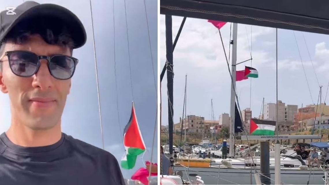 Ab Amajou è partito per Gaza: «Droni e blocchi, ma non siamo soli»