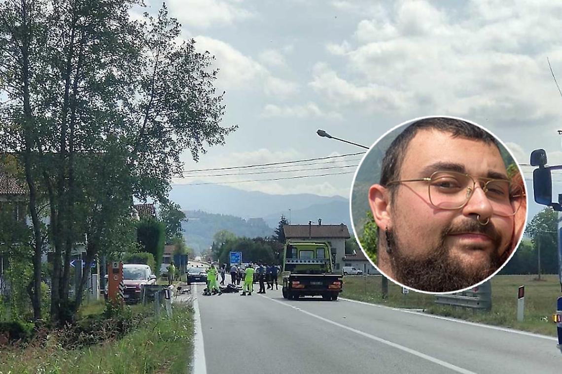 Addio ad Andrea, morto in moto a 24 anni 
