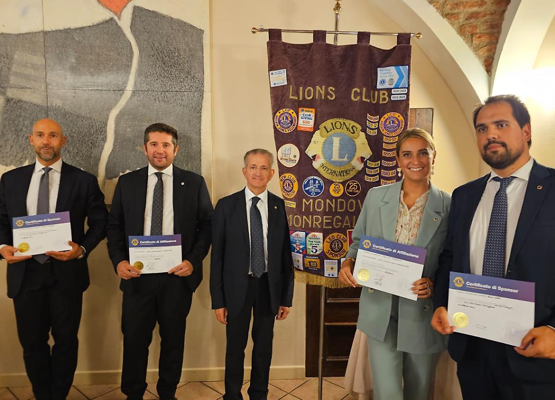 Due nuovi "Lions" per il Club Mondovì-Monregalese