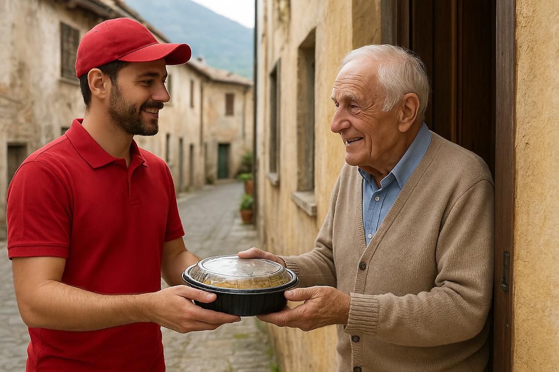 Anziani soli o in difficoltà: il Comune porta i pasti caldi a domicilio