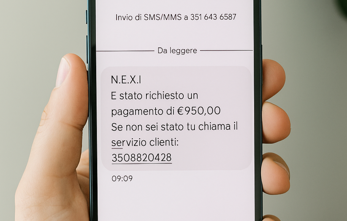 Sms-truffa con richiesta di pagamento da 950 euro da Nexi: che cos' è il "phishing"