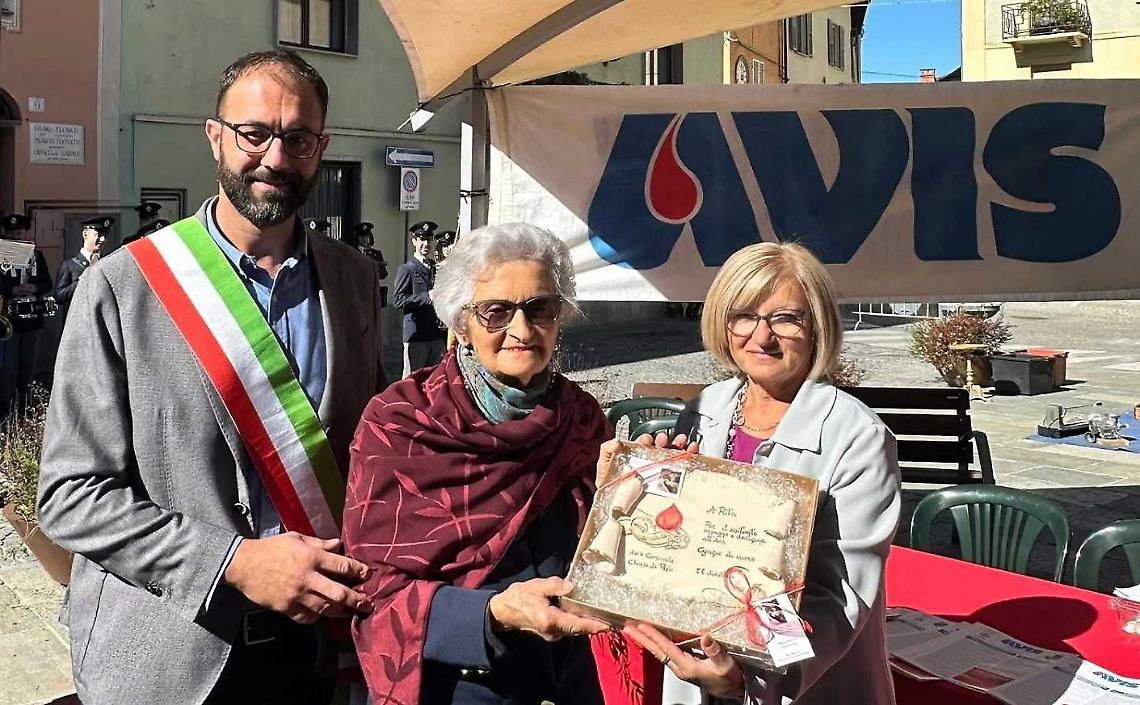 Chiusa di Pesio celebra 45 anni di Avis: «Donare sangue è un gesto che unisce e salva vite»