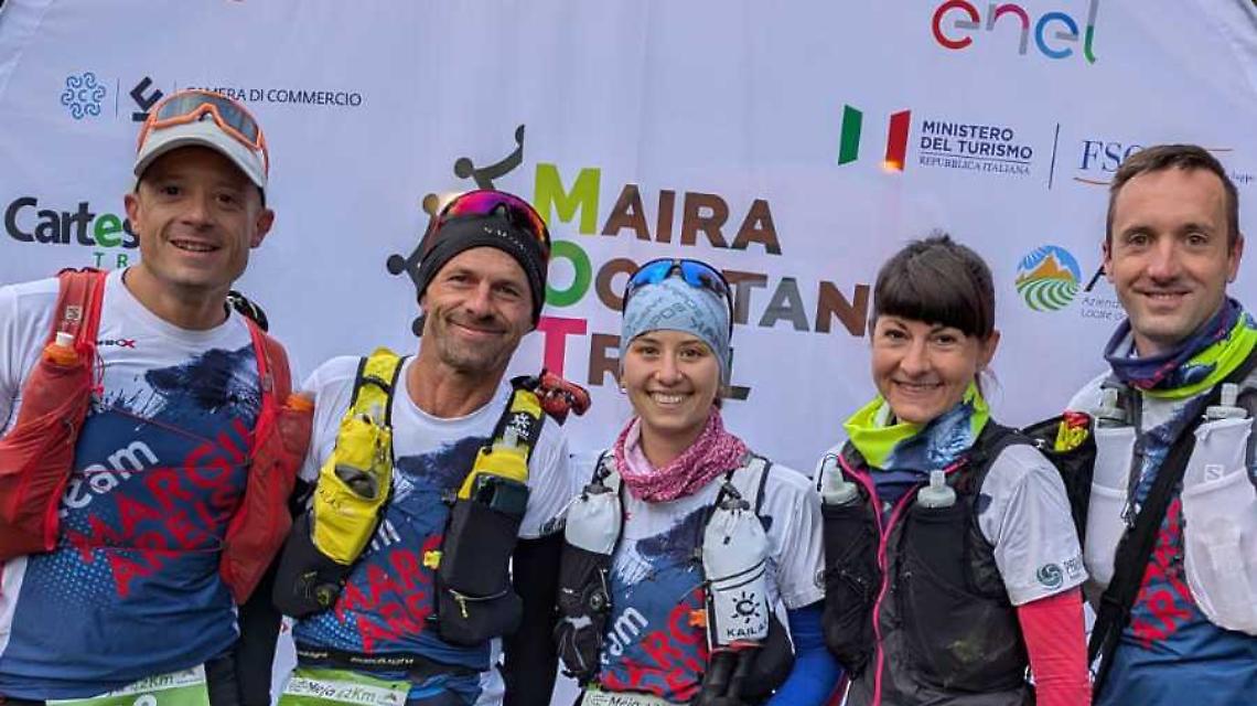 I trailer monregalesi che hanno completato la sfida in val Maira