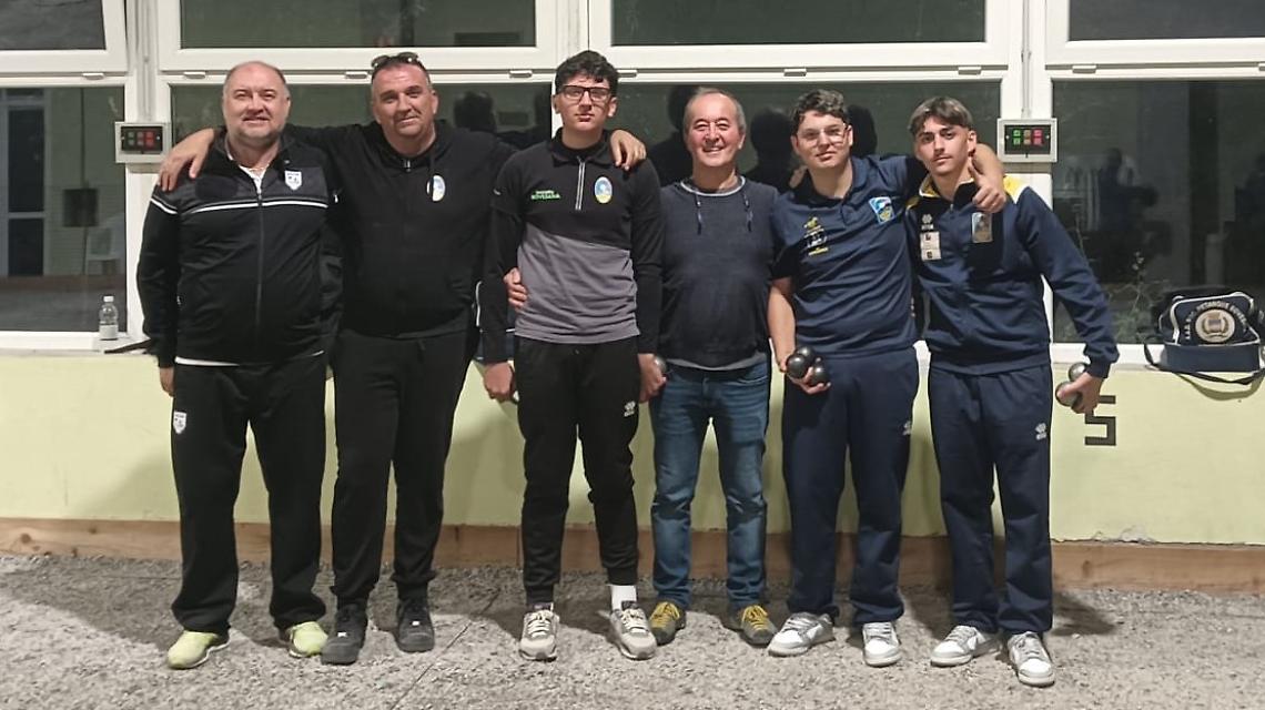 I giovani della Santalbanese vincono la poule di Pètanque a Niella