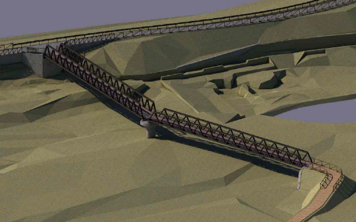 Un nuovo ponte tra le due sponde del Pesio: al via i lavori della passerella ciclopedonale