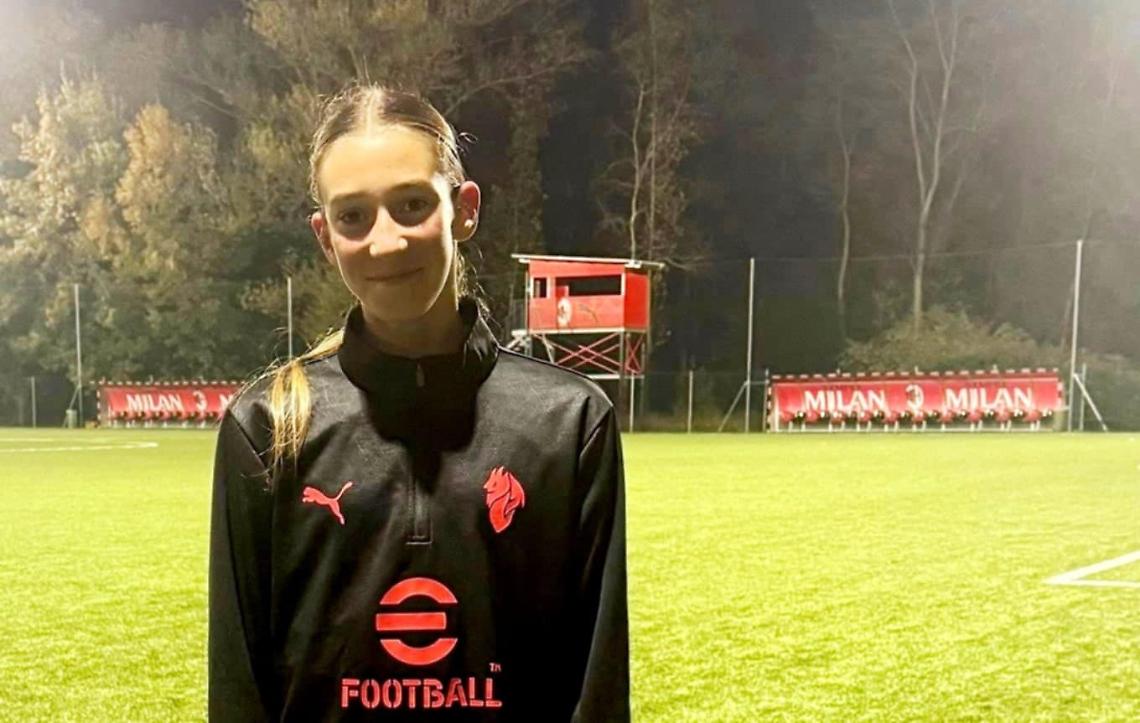 Cuore gialloblù, sogno rossonero: Alessia sia allena con il Milan