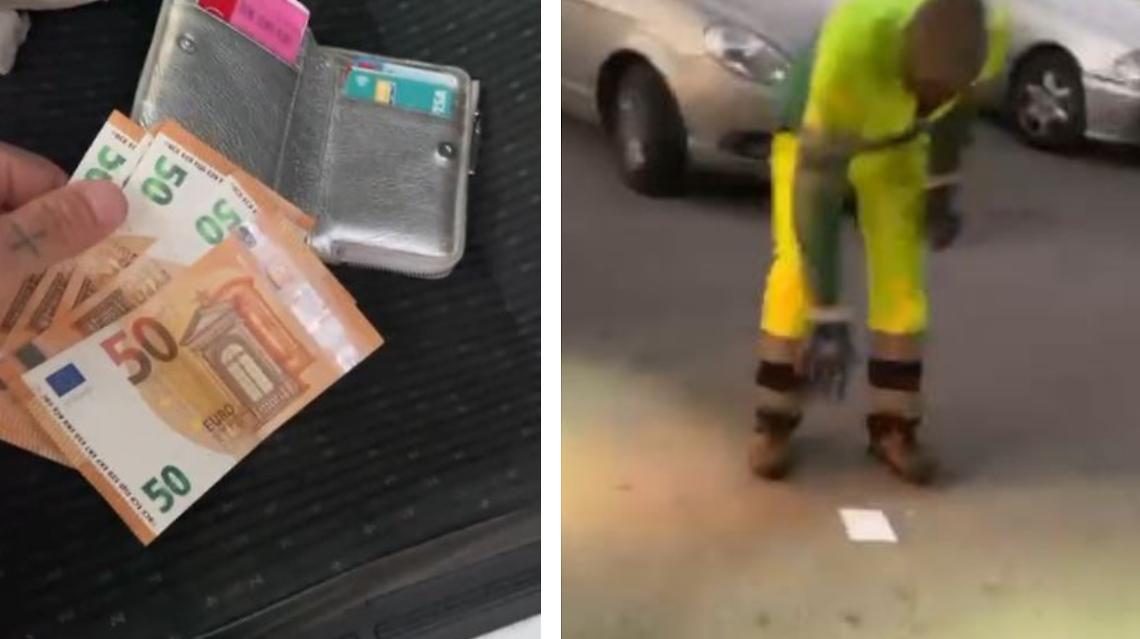 Portafoglio con 250 euro smarrito in strada: i netturbini lo ritrovano e lo riconsegnano subito alla proprietaria 