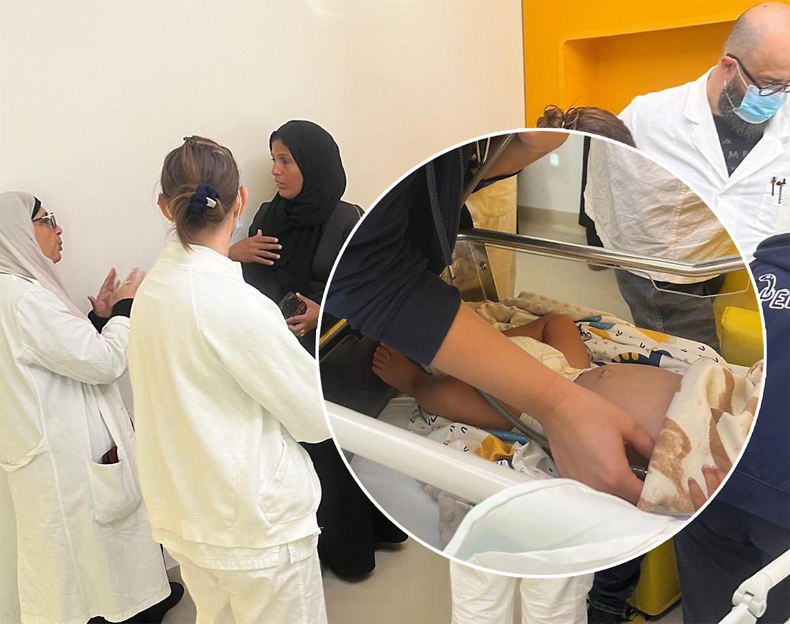 Bimbo di sei mesi salvato da gaza e curato a Torino