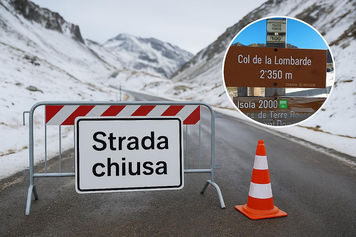 Chiude il Colle della Lombarda: scatta l’inverno sulle strade di alta quota