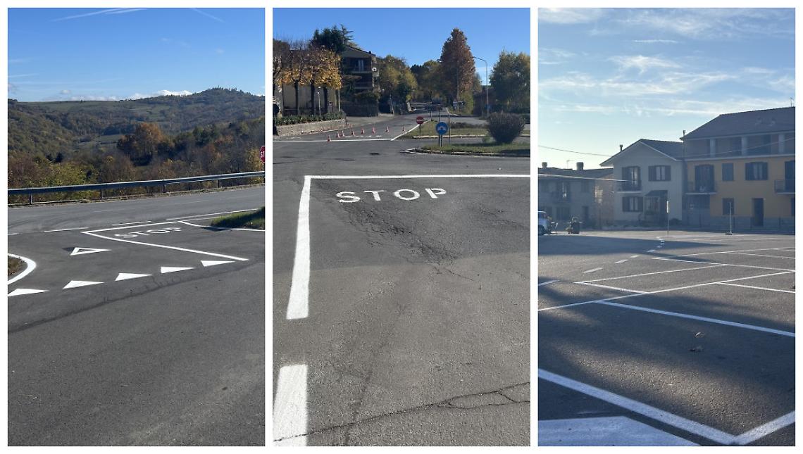 Nuova segnaletica orizzontale sulle strade del centro e delle frazioni