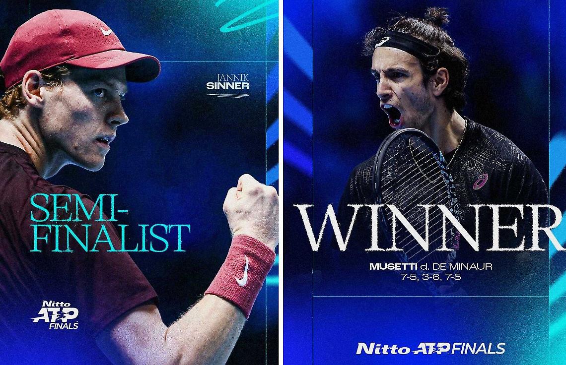 Sinner e Musetti infiammano Torino. Djokovic shock: “Una nuvola seguirà Jannik per sempre”