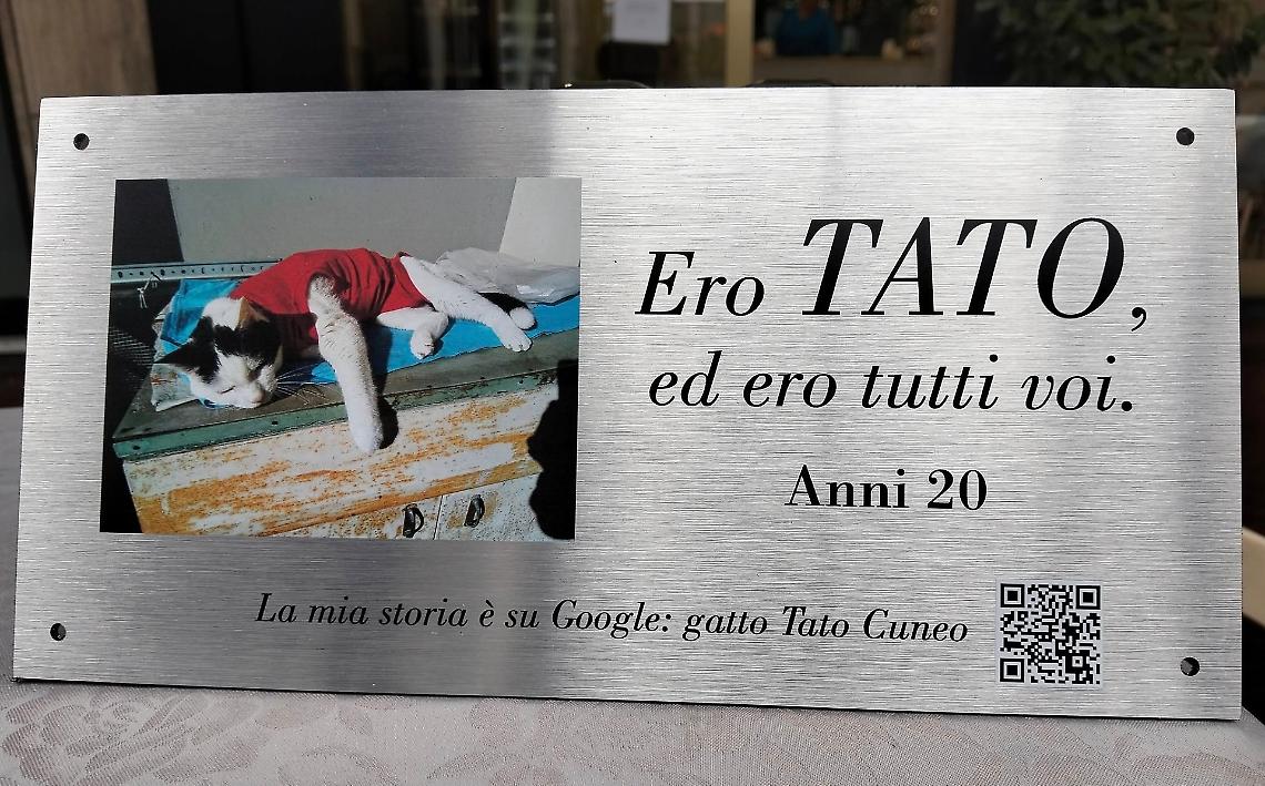 Al Parco Safari una targa nel ricordo del gatto Tato