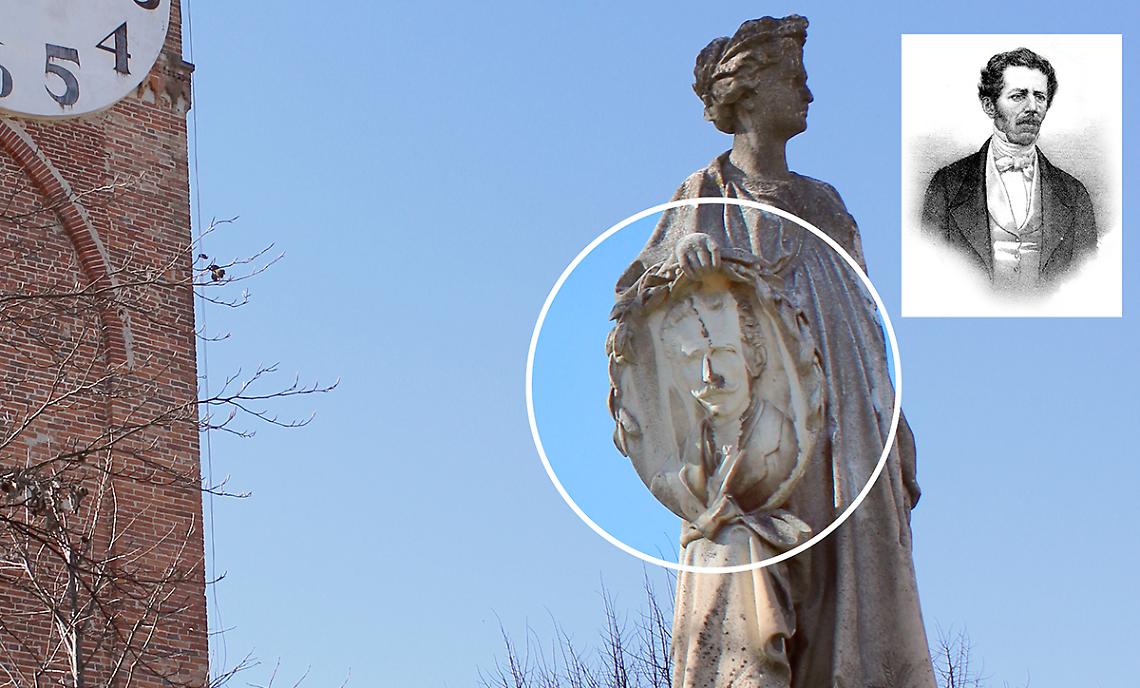 Quel volto sulla statua:  «È l'uomo che rigenerò la nostra agricoltura»