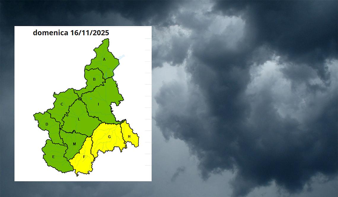 METEO - Allerta gialla su Val Tanaro e Bormida
