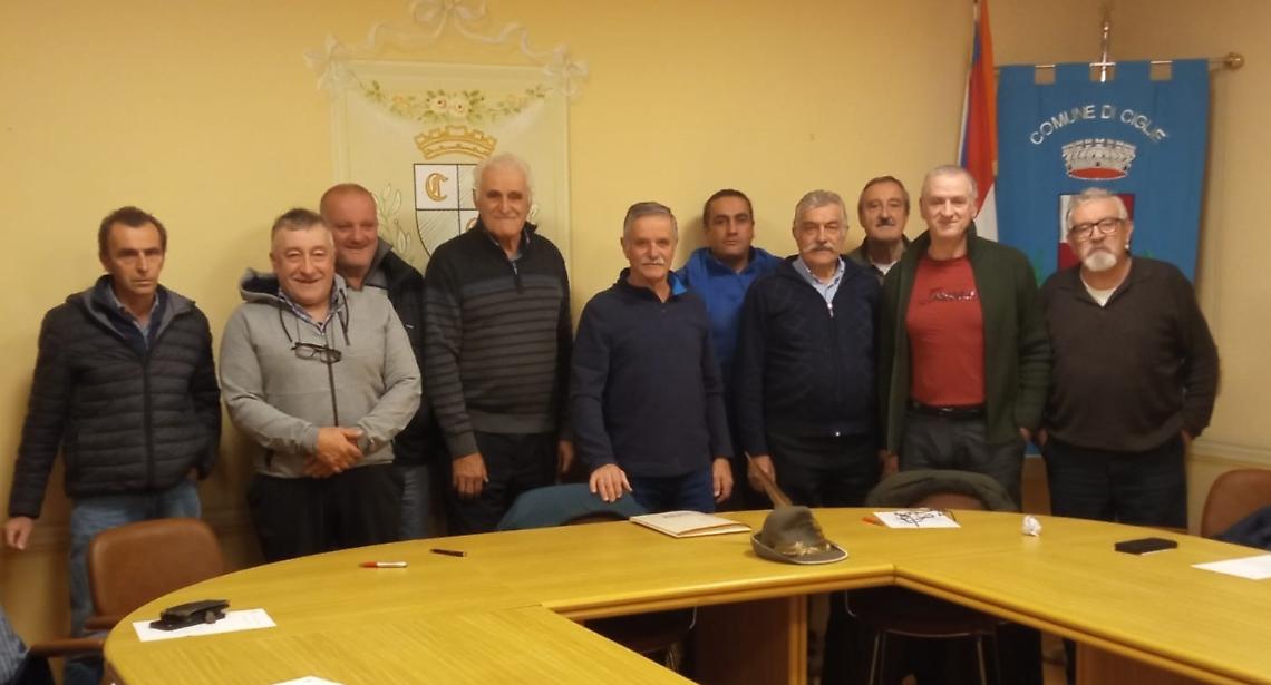 Luciano Ghiglia è il nuovo capogruppo degli Alpini di Cigliè