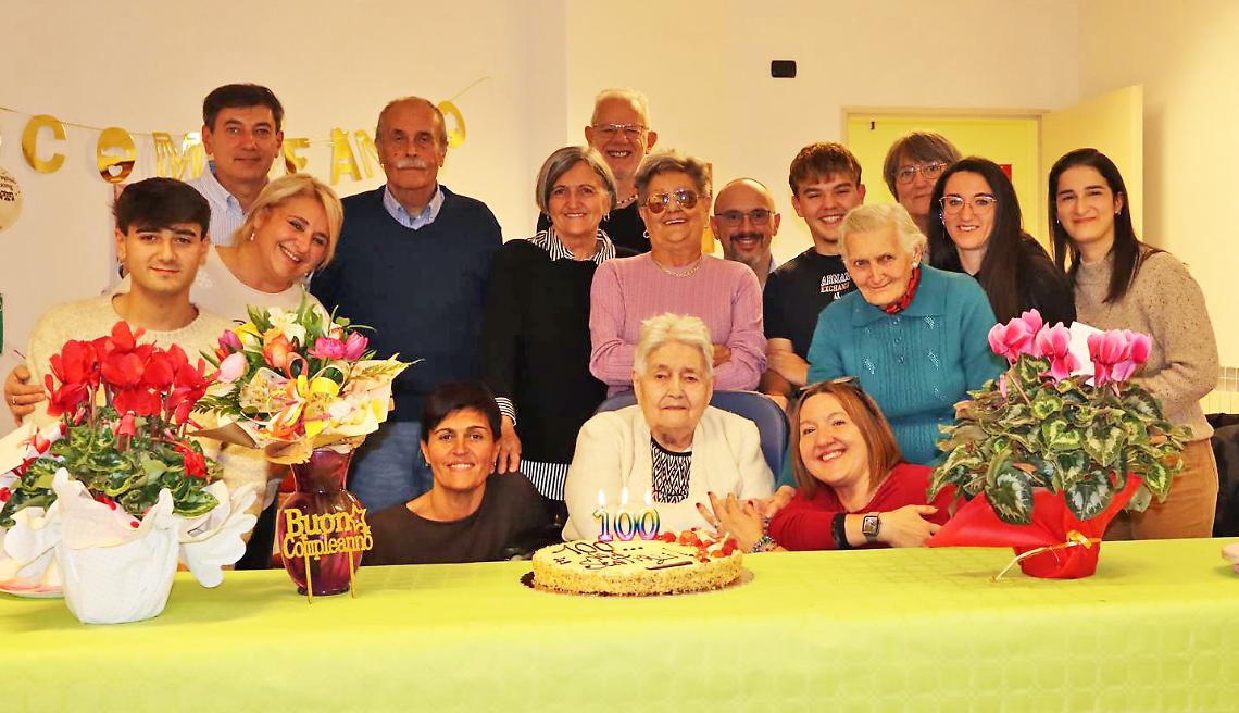 Nata un secolo fa a Montezemolo, buon compleanno a nonna Olga!