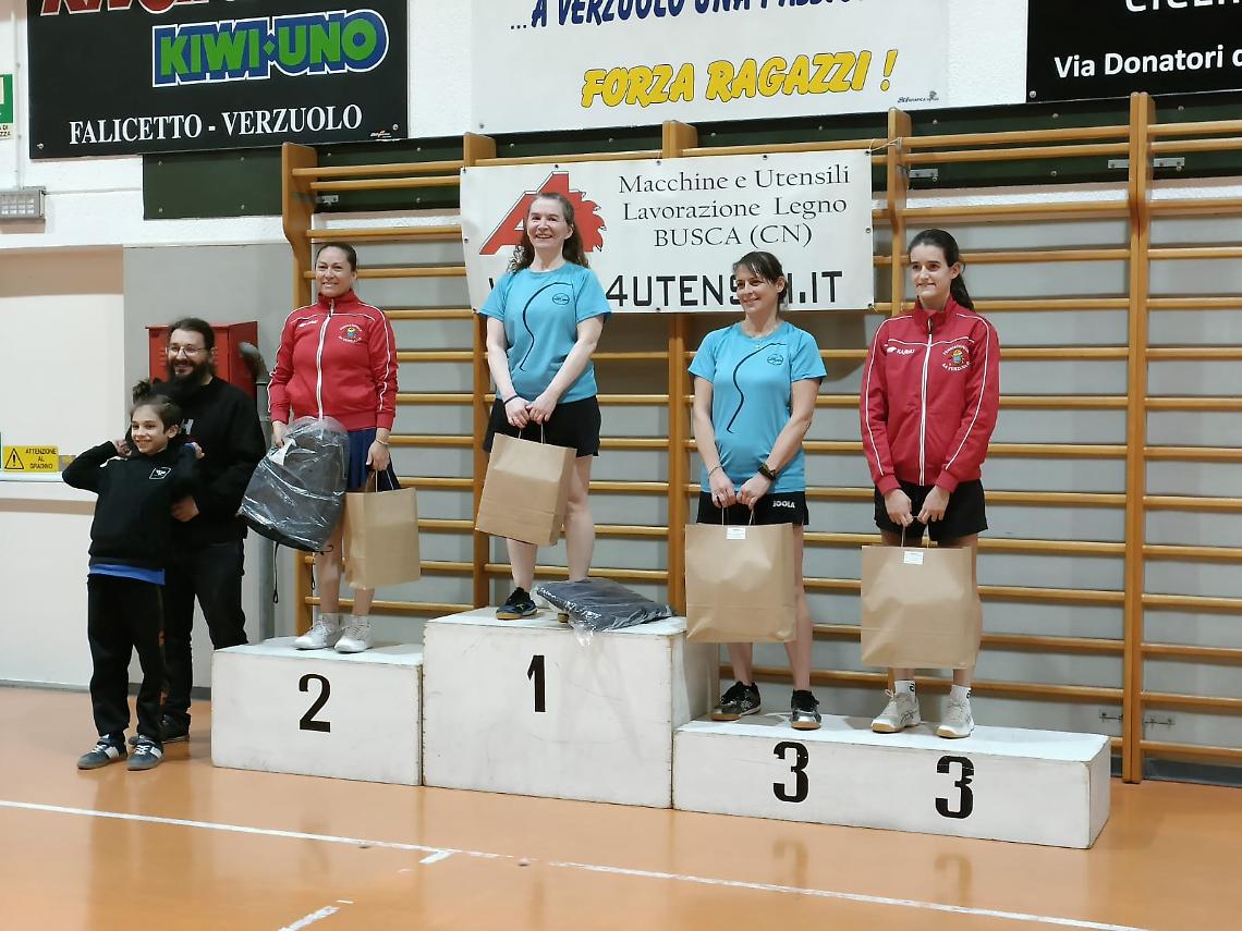 Il TT Mondovì domina il podio femminile all'"Alessandrini"