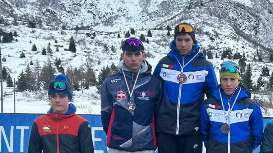 Matteo torna sugli sci e va subito a podio in Coppa Italia