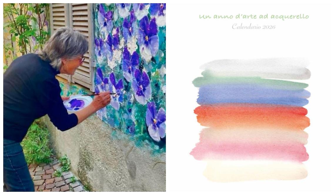 I delicati acquerelli di Teresita Terreno diventano un calendario benefico
