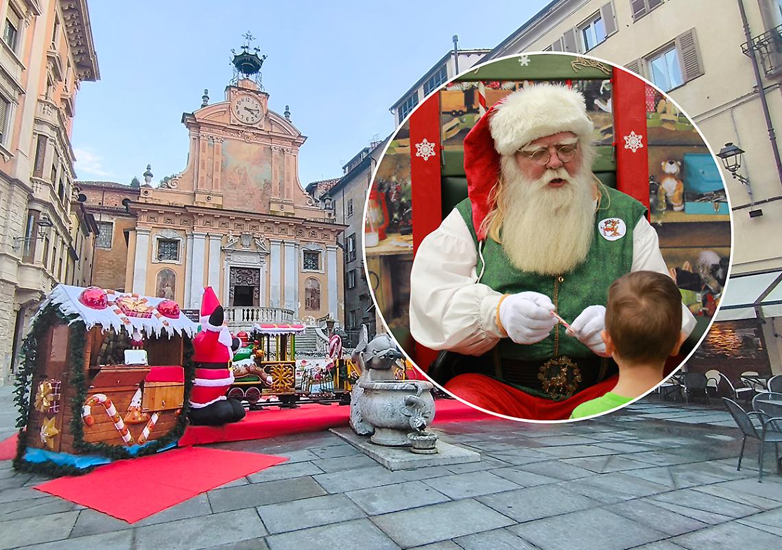 Dolci, street food, trenini e casetta di Babbo Natale in centro