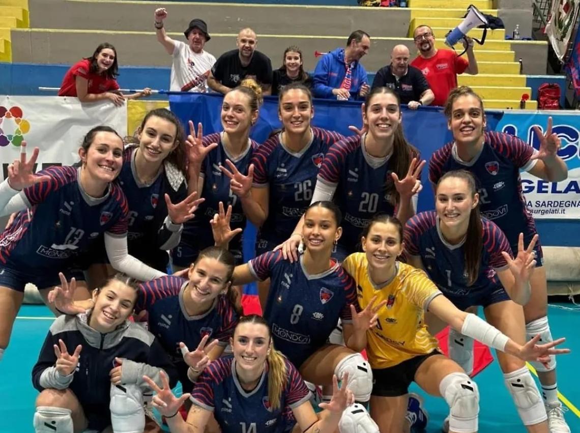 Mondovì torna al successo in Sardegna: Cagliari battuto 3-0