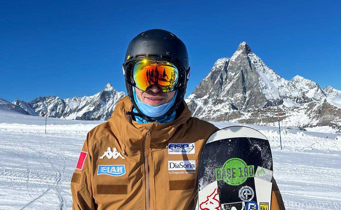 Paolo Priolo convocato nella Nazionale A di Snowboard Paralimpico