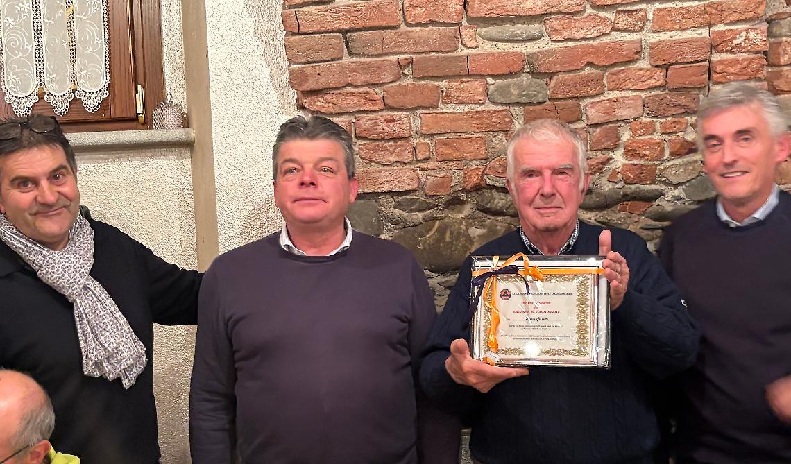 Volontari in festa per "Grigio", fondatore del Gruppo di Protezione civile