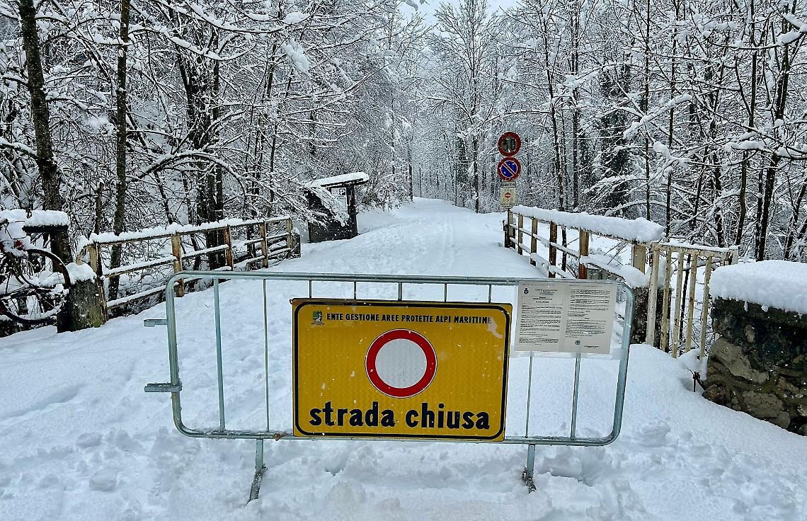 Forte rischio valanghe: chiusa la strada per il Pian delle Gorre