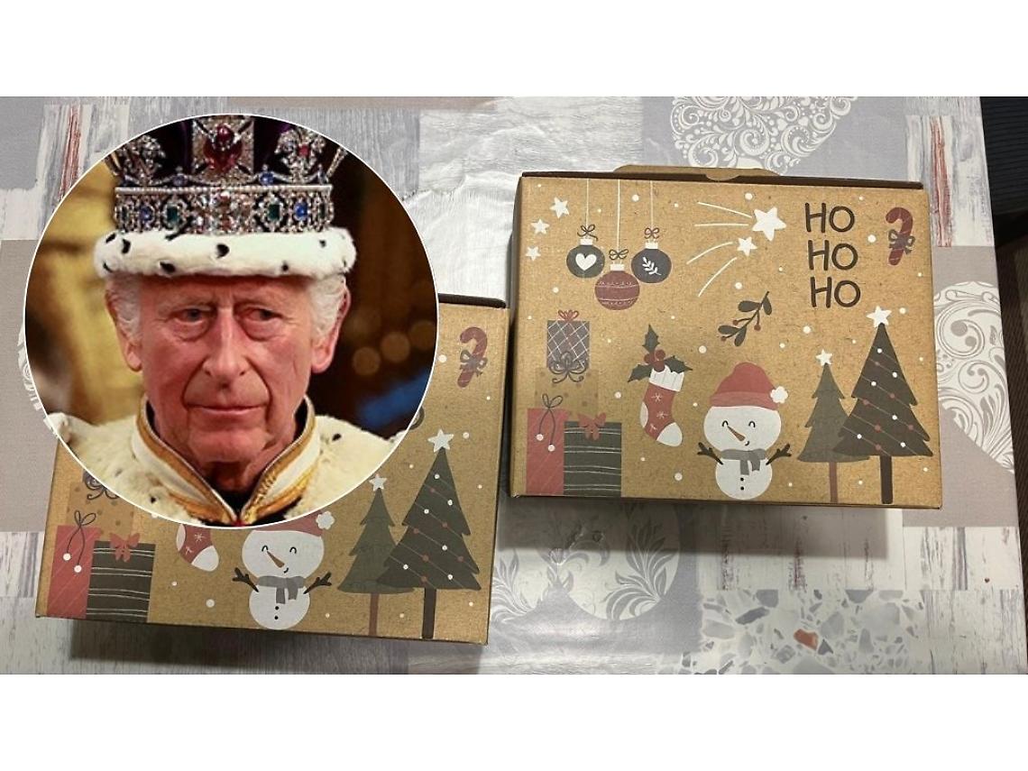 Un pacco regalo speciale per il re e la regina d'Inghilterra