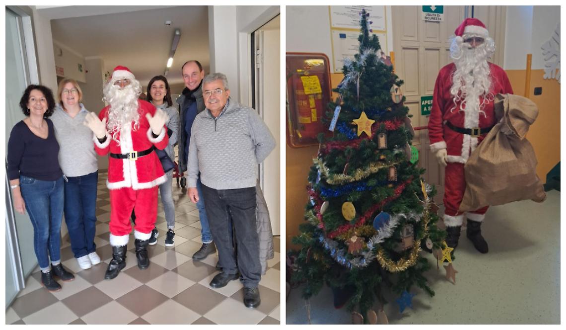 Babbo Natale porta magia e... panettoni, ai bimbi delle Scuole