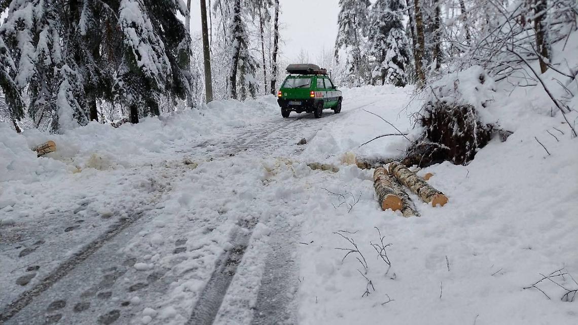 Disagi per la nevicata: una zona del paese senza corrente elettrica fino a fine mattinata