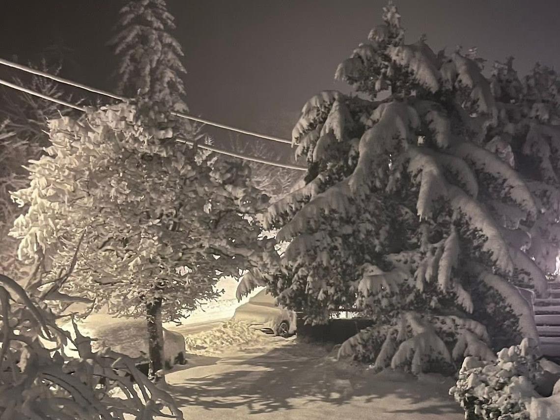 30 centimetri di neve in Alta Langa: numerose interruzioni dell'energia elettrica