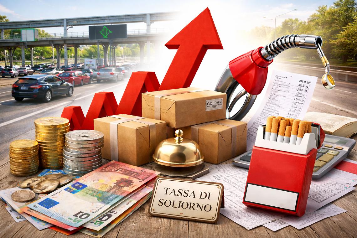 Anno nuovo, prezzi nuovi: TUTTI I RINCARI DEL 2026