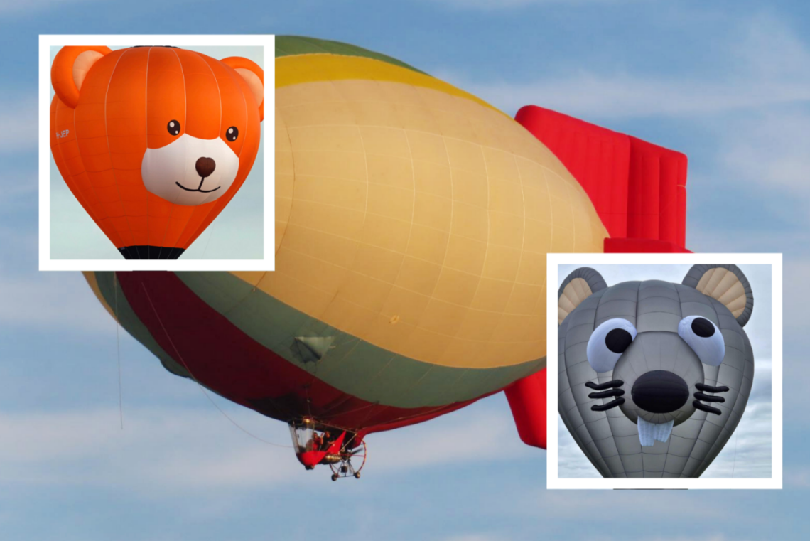 Topolini, orsetti, pantere e... un gigantesco dirigibile: ecco le mongolfiere speciali in volo
